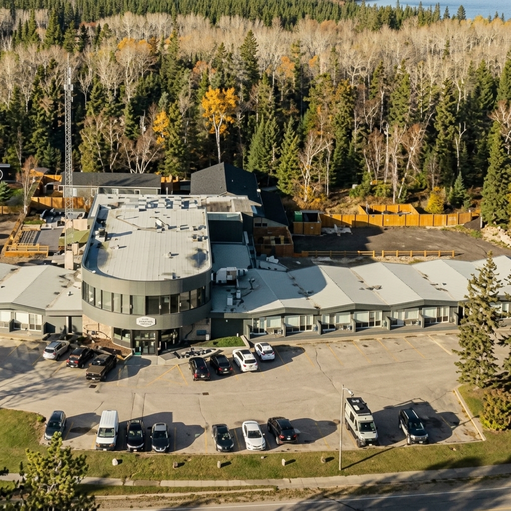 Falcon Lake Hotel Fire alarm upgrade and perimeter lighting